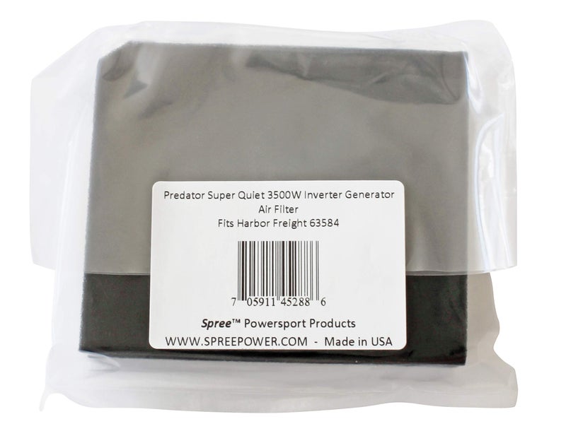 Spree compatible replacement for Harbor Freight Predator Super Quiet 3500W Inverter Generator air filter - Image 2